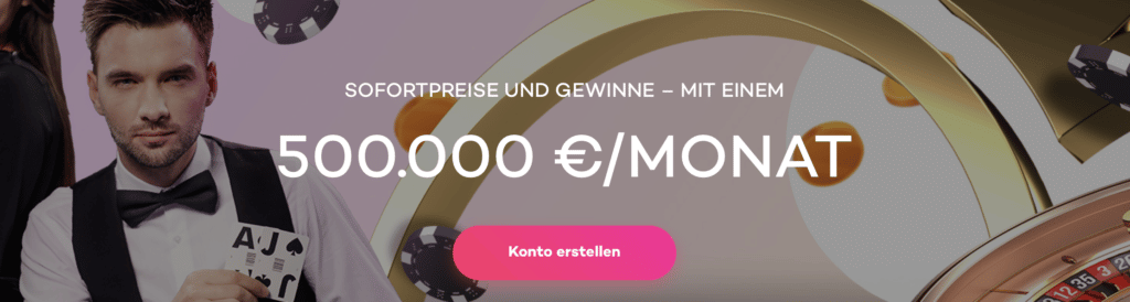 21com Bonus 500.000€/Monat
