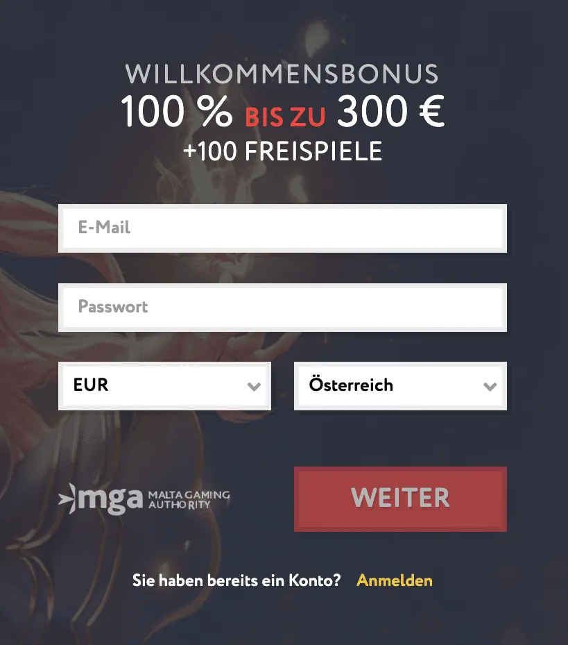 EuSlot Casino registrieren