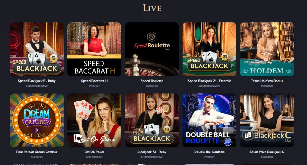 Casinorex Casino Live-Casino