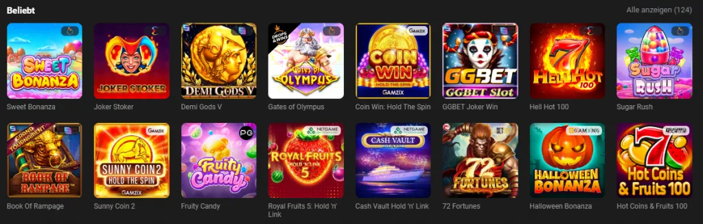 GGBet Casino Beliebtesten Spiele