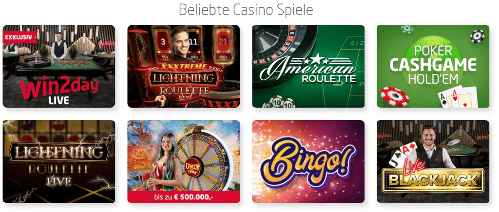 Win2Day Casino Spielautomaten 1024X436