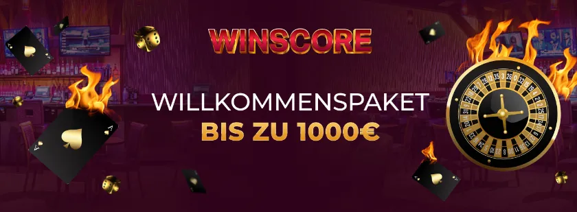 Winscore casino Willkommenspaket