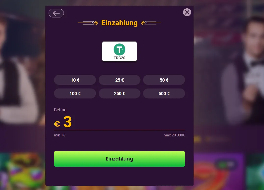 bizzo online casino 3 euro einzahlung