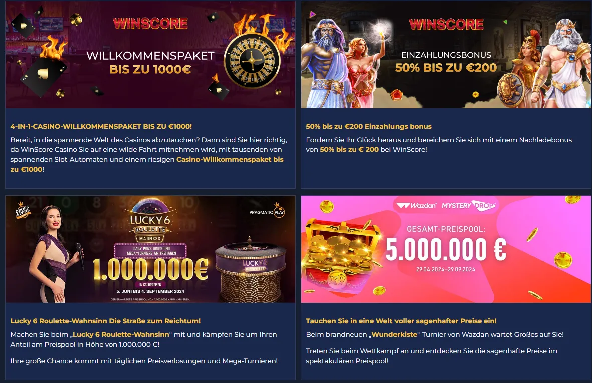 winscore casino bonus