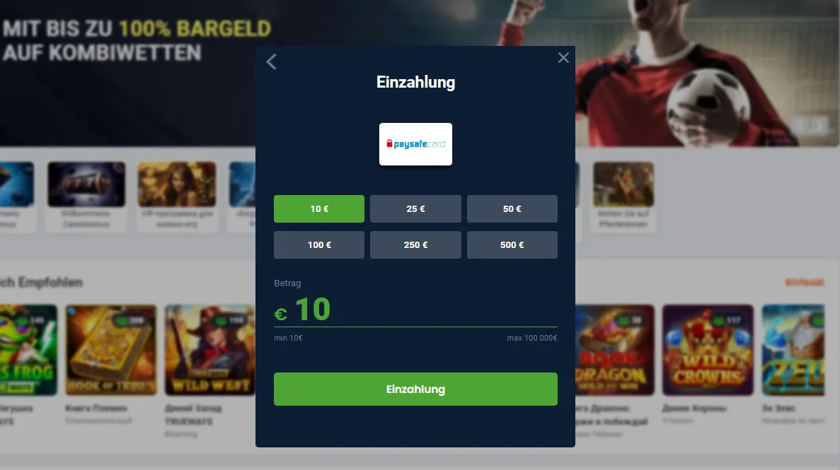 20bet Online Casino mit 10 Euro Einzahlung