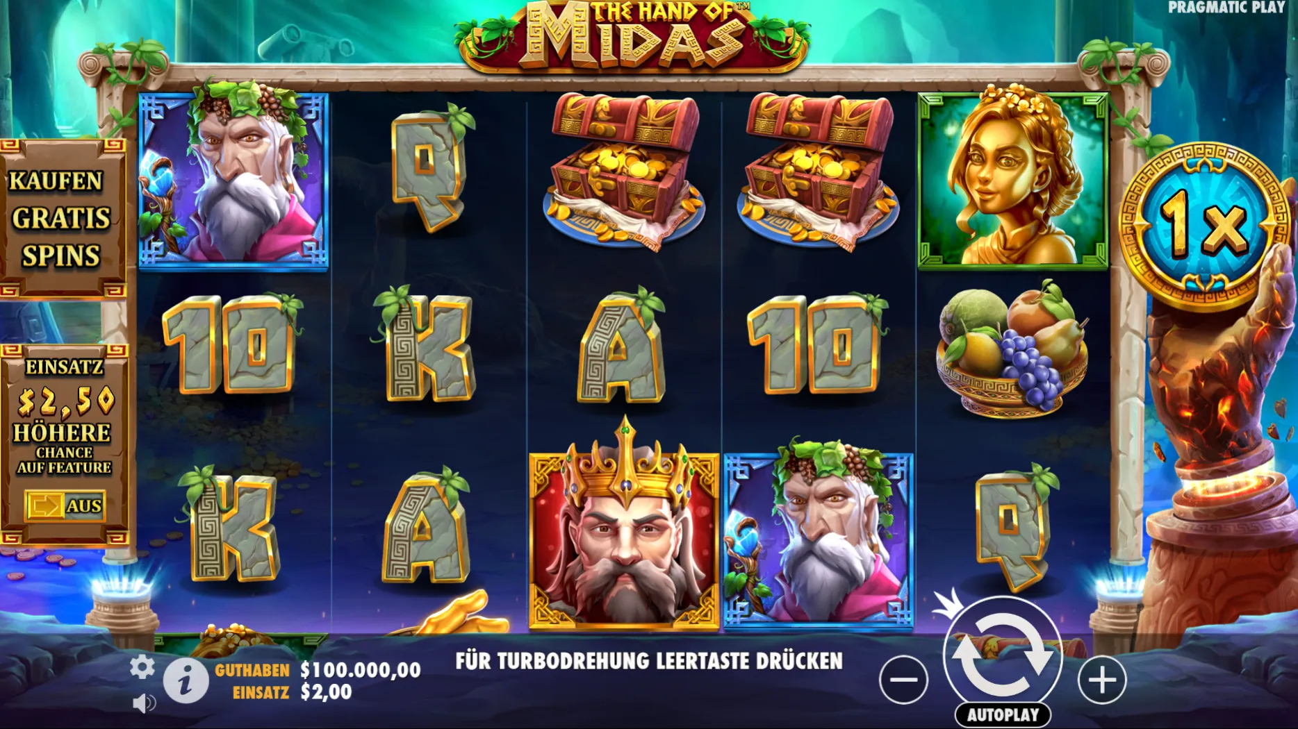 Slot The Hand of Midas