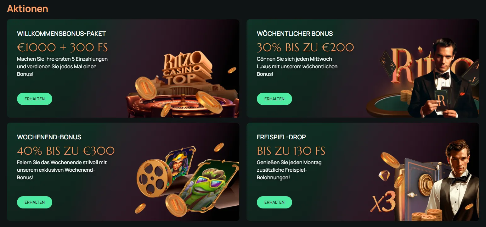 Ritzo Casino Bonus