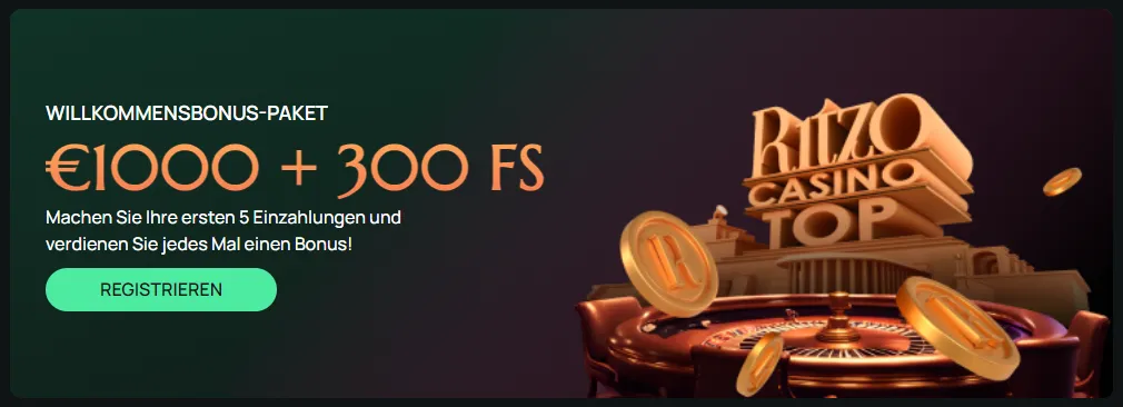 Ritzo Casino Willkommensbonus