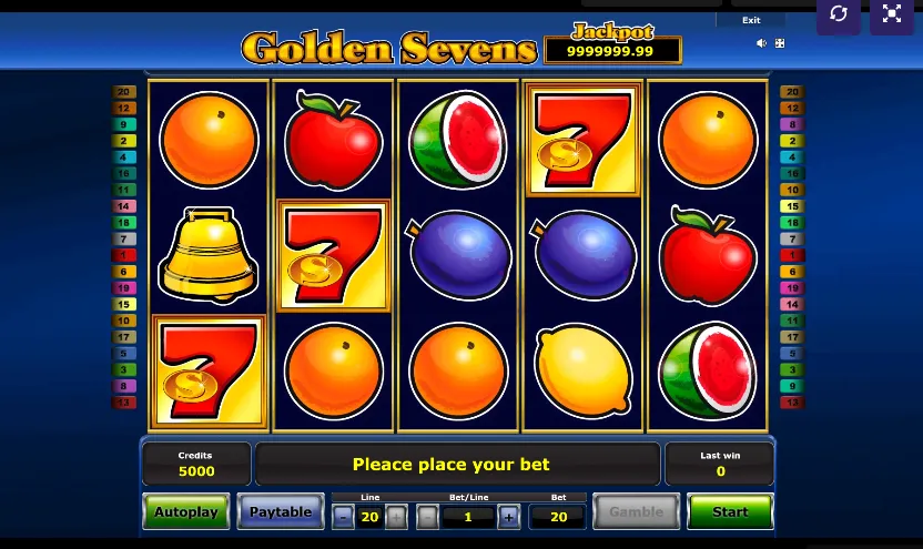 Slot Golden Sevens Progressive