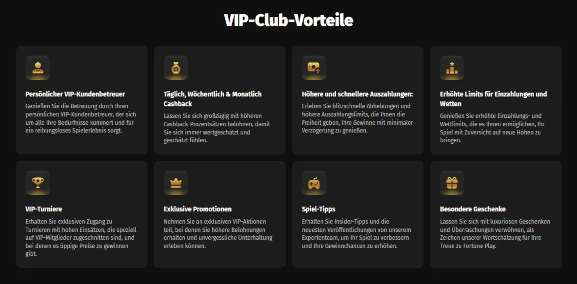 Fortune Play Casino VIP-Stufen Fortune Play Casino Treueprogramm