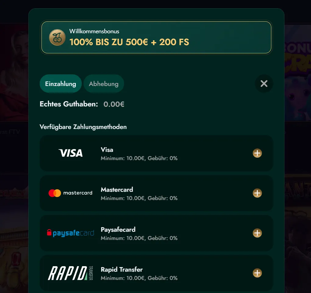 Cashed Casino Zahlungsmethoden Cashed Online Casino Zahlungsmethoden