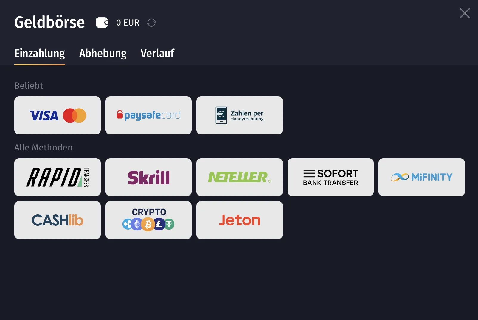 Winshark Casino Sofortüberweisung Winshark Casino mit Sofort